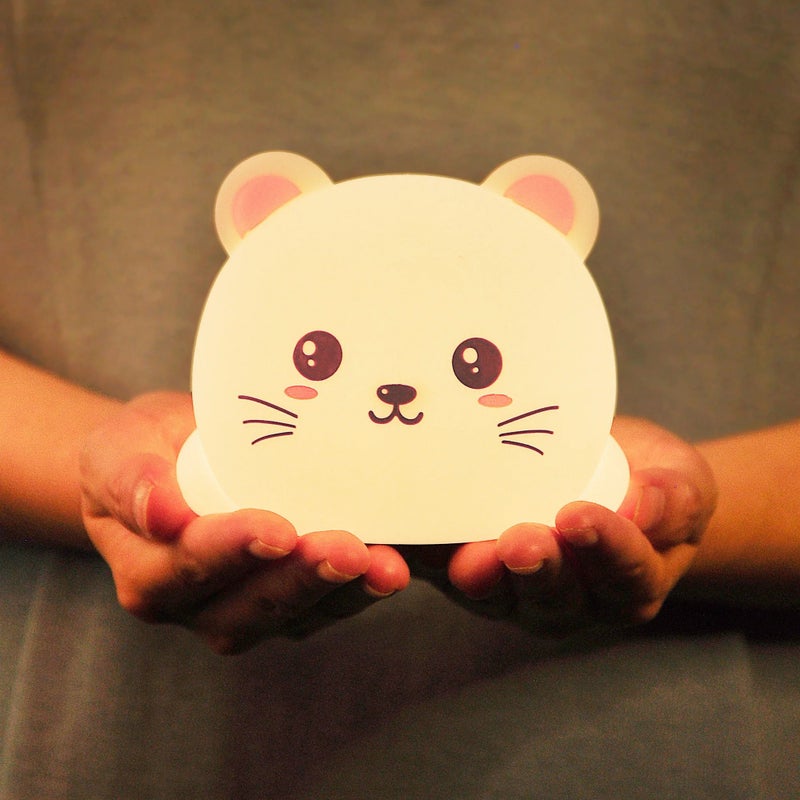 Bluejw Cat Night Light - Soft Silicone LED Night Light, Cute Cartoon Kitten Lamp for Kids Bedroom, Christmas Gifts, Nursery Decor - Image 5